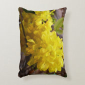 オレゴンのブドウの花イエローワイルドフラワー アクセントクッション (正面(垂直))