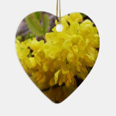 オレゴンのブドウの花イエローワイルドフラワー セラミックオーナメント (右)