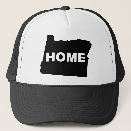 オレゴンのホーム遠くに州ボタンのバッジピンから キャップ (正面)