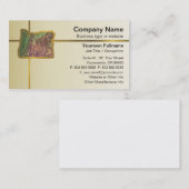 オレゴンの地図名刺 名刺 (正面/裏面)