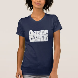 オレゴンの女の子の石! (濃紺) Tシャツ