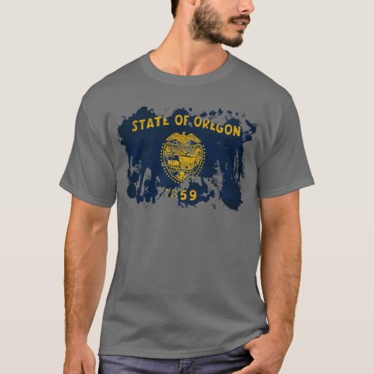 オレゴンの旗 Tシャツ (正面)