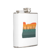 オレゴンの木のシルエット フラスク (右)