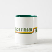 オレゴンの材木道 ツートーンマグカップ (中央)