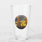 オレゴンの洞窟ナショナルモニュメントオレゴンの円 タンブラーグラス (正面)