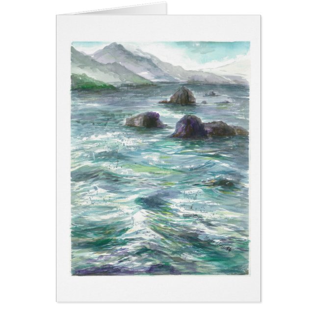 オレゴンの海の石 (正面)