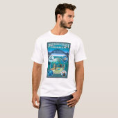 オレゴンの海岸のアクアリウム Tシャツ (正面フル)
