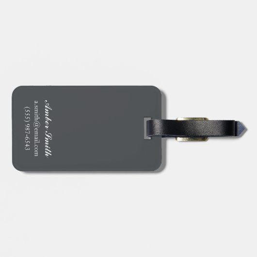 オレゴンの海岸のエトピリカ ラゲッジタグ (裏面横)