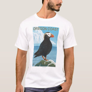 オレゴンの海岸のエトピリカ Tシャツ