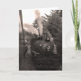 オレゴンの海岸の景色の鉄道挨拶状 カード