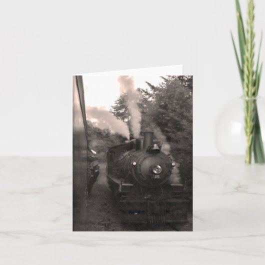 オレゴンの海岸の景色の鉄道Notecard カード (正面)