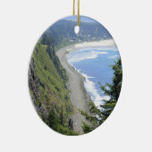 オレゴンの海岸の高い眺め セラミックオーナメント (右)