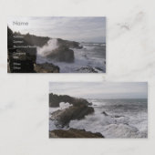 オレゴンの海岸線 名刺 (正面/裏面)