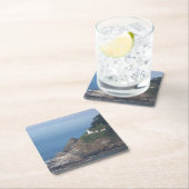 オレゴンの灯台 スクエアペーパーコースター (インサイチュ)