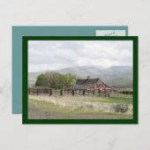 オレゴンの田舎 ポストカード (正面/裏面)