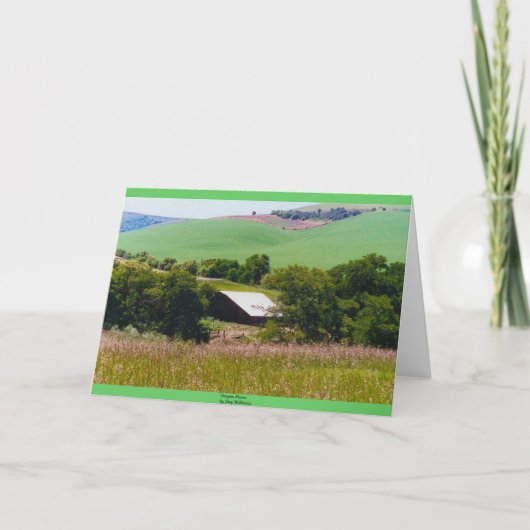 オレゴンの農場 カード (正面)