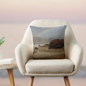 オレゴンのRainbow and Clouds at Myersビーチ クッション