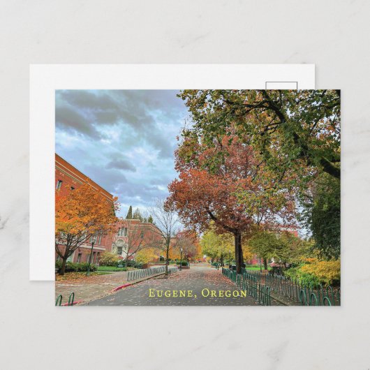 オレゴンはがき、ユージーン ポストカード (正面/裏面)