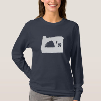 オレゴンは揺れます(白いグリフ) Tシャツ