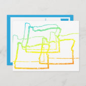 オレゴンぼやけル ポストカード (正面/裏面)