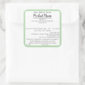 オレゴンコテージフードビジネスグリーンベーキングラベル スクエアシール (バッグ)