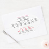 オレゴンコテージローラベルホームベーカリー 楕円形シール (封筒)