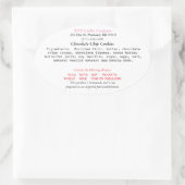 オレゴンコテージローラベルホームベーカリー 楕円形シール (バッグ)