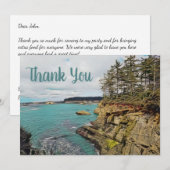 オレゴンコーストカスタムフラットサンキューカード サンキューカード (正面/裏面)