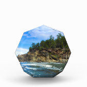 オレゴンコーストグラスデスクアート フォトブロック (正面)