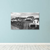 オレゴンコーストシェレンベルガーズ海ビューコテージ キャンバスプリント (インサイチュ (ウッドフロア))