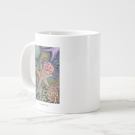 オレゴンコーストタイドプール ジャンボコーヒーマグカップ (正面左)