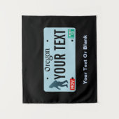 オレゴンサスカッチライセンスプレート タペストリー (正面)