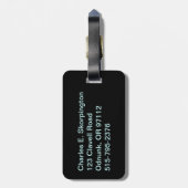 オレゴンサスカッチライセンスプレート ラゲッジタグ (裏面縦)