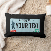 オレゴンサスカッチライセンスプレート ランバークッション (ブランケット)