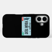オレゴンサスカッチライセンスプレート Case-Mate iPhoneケース (裏面 (横))