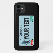 オレゴンサスカッチライセンスプレート Case-Mate iPhoneケース (裏面)