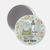 オレゴンシェルズライトハウス マグネット (正面/裏面)