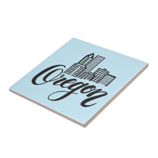 オレゴンタイポグラフィデザイン タイル (側面)