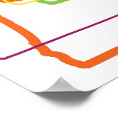 オレゴンプライドぼやけ ポスター (角)