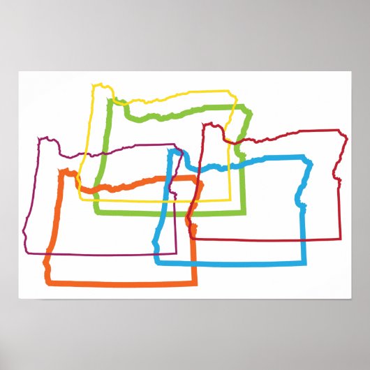 オレゴンプライドぼやけ ポスター (正面)