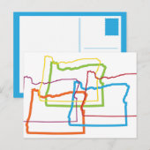 オレゴンプライドぼやけ ポストカード (正面/裏面)