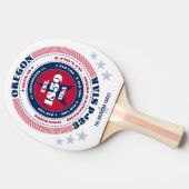オレゴンプライドサーキュラータイポグラフィモノグラム 卓球ラケット (横)