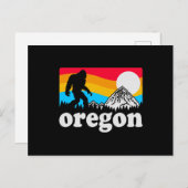 オレゴンプライドビッグフートマウンテンズヴィンテージ ポストカード (正面/裏面)
