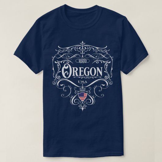 オレゴンヴィンテージデザイン1 Tシャツ (デザイン正面)