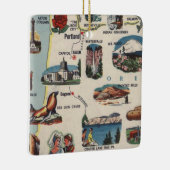 オレゴンヴィンテージ観光客図 セラミックオーナメント (右)