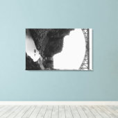 オレゴン中部フォトグラフの曲がった川橋 キャンバスプリント (インサイチュ (ウッドフロア))