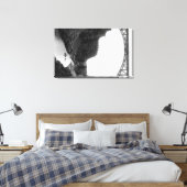 オレゴン中部フォトグラフの曲がった川橋 キャンバスプリント (インサイチュ (寝室))