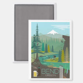 オレゴン冷凍機マグネット、ベンド マグネット (正面/裏面)