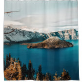 オレゴン南部のクレーター湖  シャワーカーテン (正面)