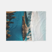 オレゴン南部のクレーター湖  フリースブランケット (正面(横))